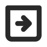 Arrow Right 3 Square SVG Icon